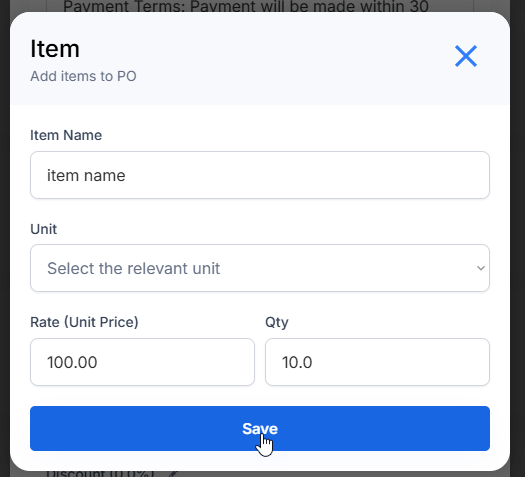 DashPO-Online-Purchase-Order-Generator-SS1-PO-Generator-Add Item