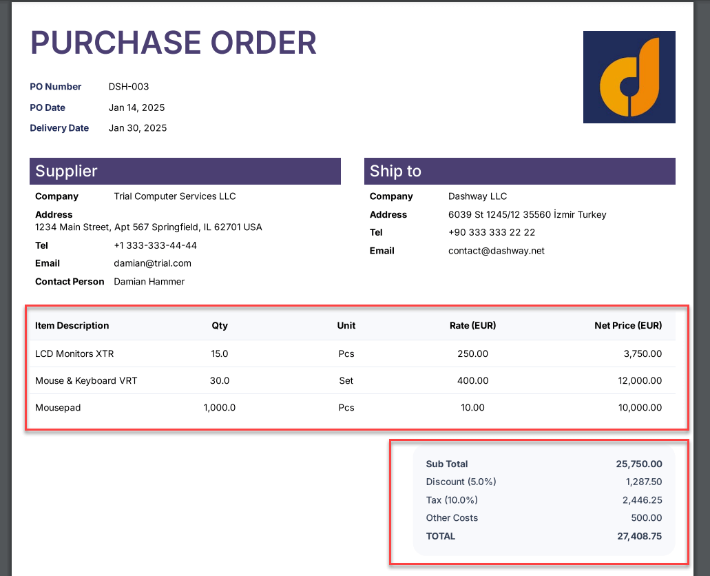 DashPO-Online-Purchase-Order-Generator-SS1-PO-Item-Calculations
